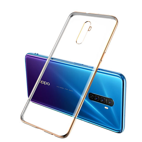 Silikon Schutzhülle Ultra Dünn Tasche Durchsichtig Transparent H02 für Oppo Reno Ace Gold