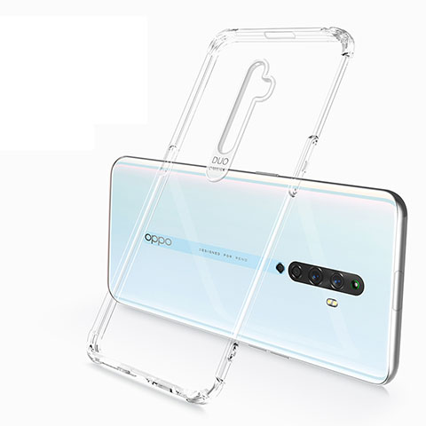 Silikon Schutzhülle Ultra Dünn Tasche Durchsichtig Transparent H02 für Oppo Reno2 Z Klar