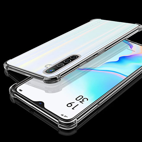 Silikon Schutzhülle Ultra Dünn Tasche Durchsichtig Transparent H02 für Realme XT Klar