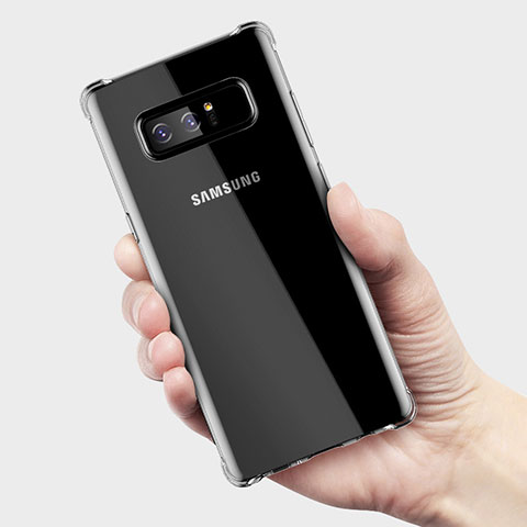 Silikon Schutzhülle Ultra Dünn Tasche Durchsichtig Transparent H02 für Samsung Galaxy Note 8 Klar