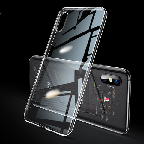 Silikon Schutzhülle Ultra Dünn Tasche Durchsichtig Transparent H02 für Xiaomi Mi 8 Explorer Klar