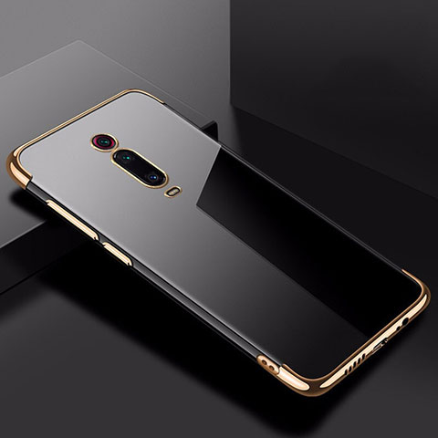 Silikon Schutzhülle Ultra Dünn Tasche Durchsichtig Transparent H02 für Xiaomi Mi 9T Pro Gold