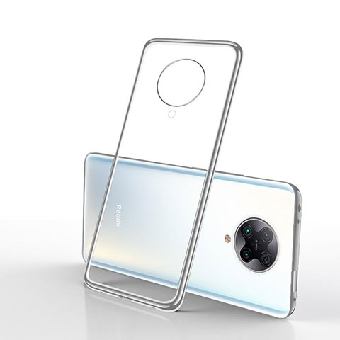 Silikon Schutzhülle Ultra Dünn Tasche Durchsichtig Transparent H02 für Xiaomi Redmi K30 Pro Zoom Silber