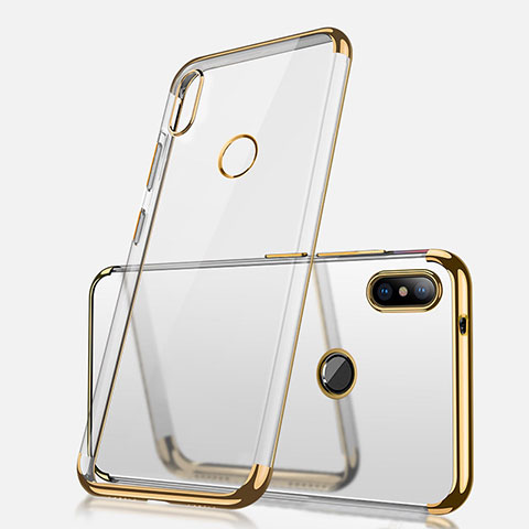 Silikon Schutzhülle Ultra Dünn Tasche Durchsichtig Transparent H02 für Xiaomi Redmi Note 5 Pro Gold