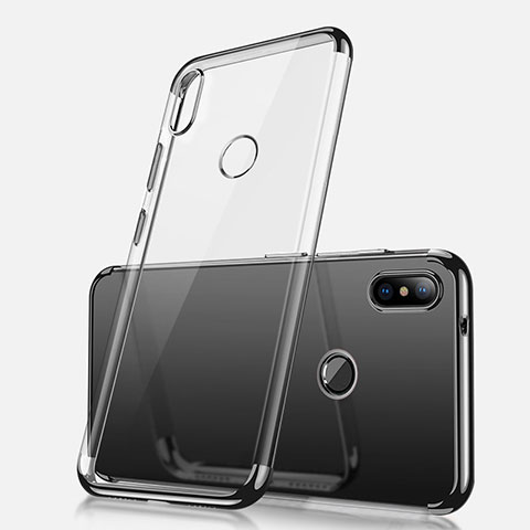 Silikon Schutzhülle Ultra Dünn Tasche Durchsichtig Transparent H02 für Xiaomi Redmi Note 5 Pro Schwarz