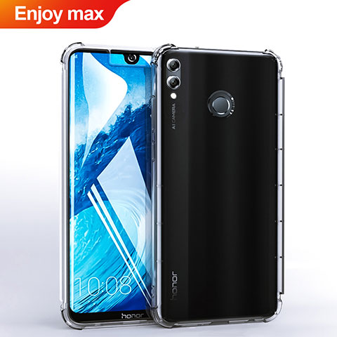 Silikon Schutzhülle Ultra Dünn Tasche Durchsichtig Transparent H03 für Huawei Enjoy Max Klar