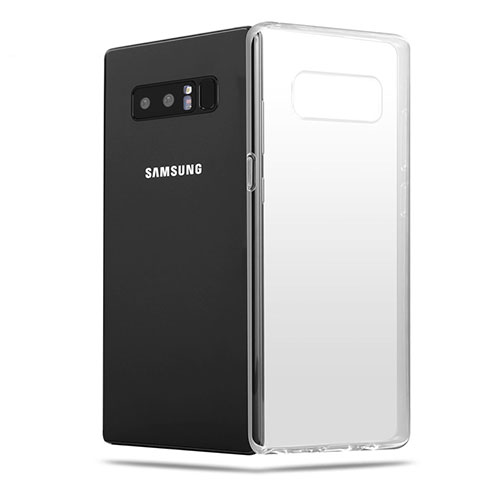 Silikon Schutzhülle Ultra Dünn Tasche Durchsichtig Transparent H03 für Samsung Galaxy Note 8 Duos N950F Klar