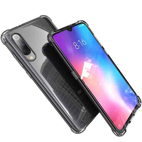 Silikon Schutzhülle Ultra Dünn Tasche Durchsichtig Transparent H03 für Xiaomi Mi 9 Grau