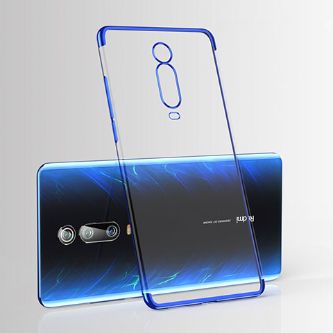 Silikon Schutzhülle Ultra Dünn Tasche Durchsichtig Transparent H03 für Xiaomi Mi 9T Blau