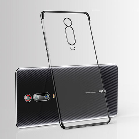 Silikon Schutzhülle Ultra Dünn Tasche Durchsichtig Transparent H03 für Xiaomi Redmi K20 Schwarz