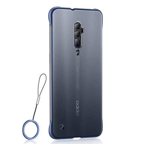 Silikon Schutzhülle Ultra Dünn Tasche Durchsichtig Transparent H04 für Oppo Reno 10X Zoom Blau