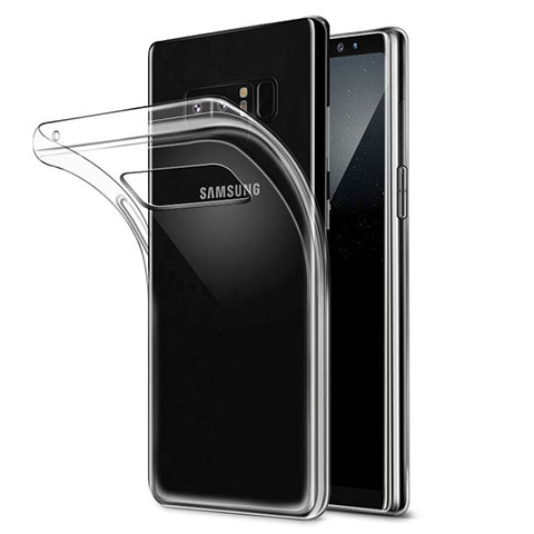 Silikon Schutzhülle Ultra Dünn Tasche Durchsichtig Transparent H04 für Samsung Galaxy Note 8 Duos N950F Klar