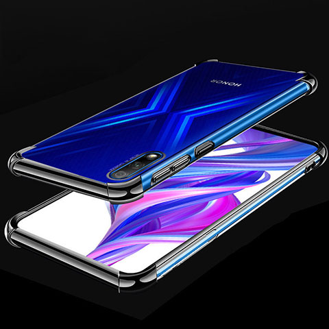 Silikon Schutzhülle Ultra Dünn Tasche Durchsichtig Transparent H05 für Huawei Honor 9X Schwarz