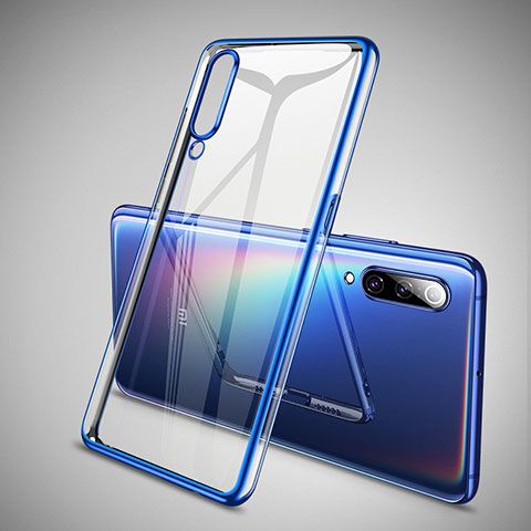 Silikon Schutzhülle Ultra Dünn Tasche Durchsichtig Transparent H05 für Xiaomi Mi 9 Blau