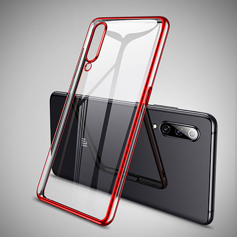 Silikon Schutzhülle Ultra Dünn Tasche Durchsichtig Transparent H05 für Xiaomi Mi 9 Lite Rot