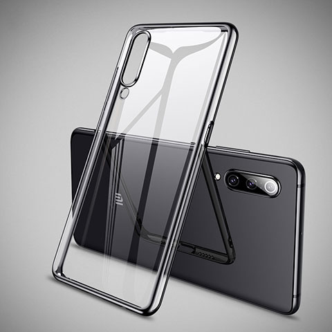 Silikon Schutzhülle Ultra Dünn Tasche Durchsichtig Transparent H05 für Xiaomi Mi 9 Lite Schwarz