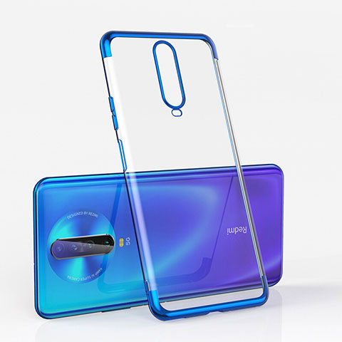 Silikon Schutzhülle Ultra Dünn Tasche Durchsichtig Transparent H05 für Xiaomi Redmi K30 5G Blau