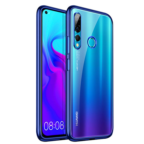 Silikon Schutzhülle Ultra Dünn Tasche Durchsichtig Transparent H07 für Huawei Nova 4 Blau