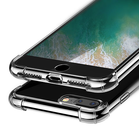 Silikon Schutzhülle Ultra Dünn Tasche Durchsichtig Transparent H09 für Apple iPhone 7 Plus Klar