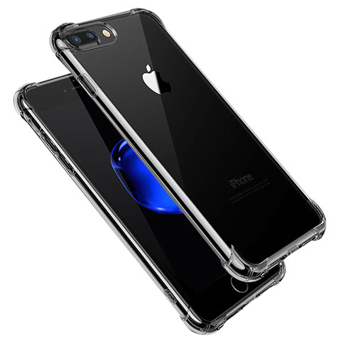 Silikon Schutzhülle Ultra Dünn Tasche Durchsichtig Transparent H14 für Apple iPhone 8 Plus Klar