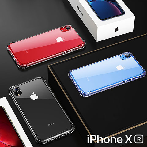 Silikon Schutzhülle Ultra Dünn Tasche Durchsichtig Transparent HC02 für Apple iPhone XR Klar