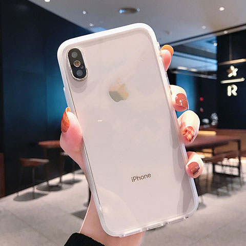 Silikon Schutzhülle Ultra Dünn Tasche Durchsichtig Transparent K01 für Apple iPhone X Klar