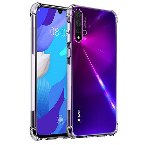 Silikon Schutzhülle Ultra Dünn Tasche Durchsichtig Transparent K02 für Huawei Nova 5 Klar