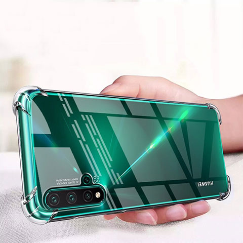 Silikon Schutzhülle Ultra Dünn Tasche Durchsichtig Transparent K02 für Huawei P20 Lite (2019) Klar