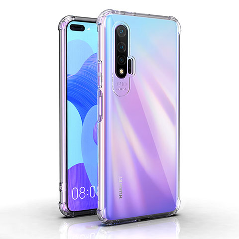 Silikon Schutzhülle Ultra Dünn Tasche Durchsichtig Transparent K03 für Huawei Nova 6 Klar