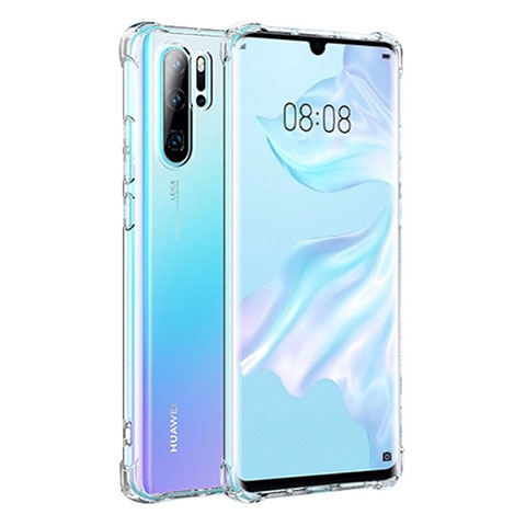 Silikon Schutzhülle Ultra Dünn Tasche Durchsichtig Transparent K04 für Huawei P30 Pro Klar