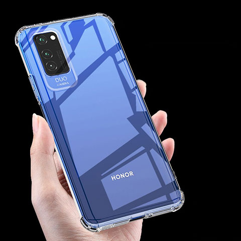 Silikon Schutzhülle Ultra Dünn Tasche Durchsichtig Transparent K05 für Huawei Honor V30 5G Klar