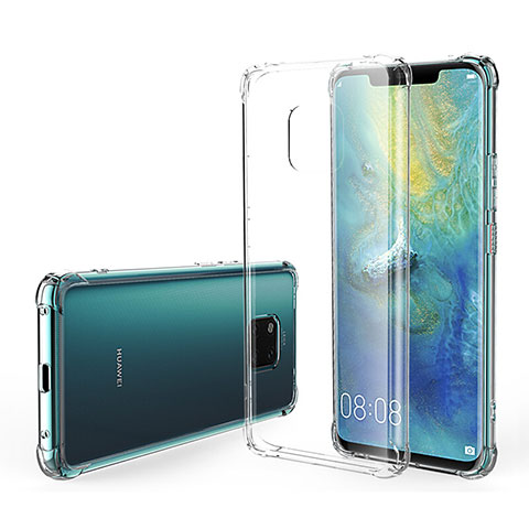 Silikon Schutzhülle Ultra Dünn Tasche Durchsichtig Transparent K07 für Huawei Mate 20 Pro Klar