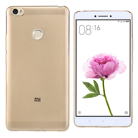 Silikon Schutzhülle Ultra Dünn Tasche Durchsichtig Transparent Q02 für Xiaomi Mi Max Gold