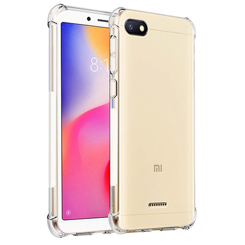 Silikon Schutzhülle Ultra Dünn Tasche Durchsichtig Transparent R01 für Xiaomi Redmi 6A Klar