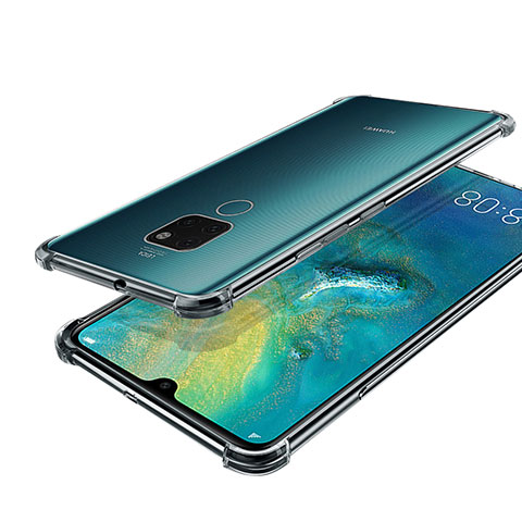 Silikon Schutzhülle Ultra Dünn Tasche Durchsichtig Transparent S01 für Huawei Mate 20 Klar