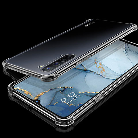 Silikon Schutzhülle Ultra Dünn Tasche Durchsichtig Transparent S01 für Oppo F15 Klar