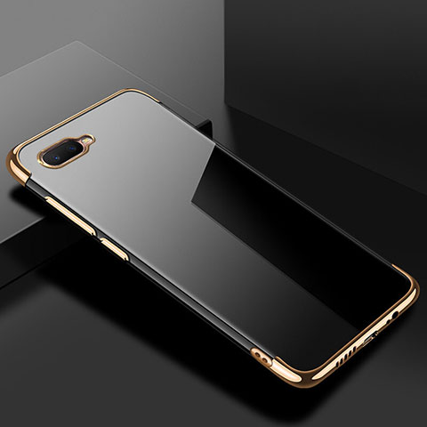 Silikon Schutzhülle Ultra Dünn Tasche Durchsichtig Transparent S02 für Oppo K1 Gold