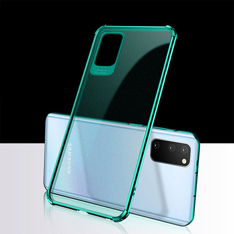 Silikon Schutzhülle Ultra Dünn Tasche Durchsichtig Transparent S02 für Samsung Galaxy S20 5G Grün