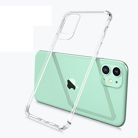 Silikon Schutzhülle Ultra Dünn Tasche Durchsichtig Transparent S03 für Apple iPhone 11 Klar