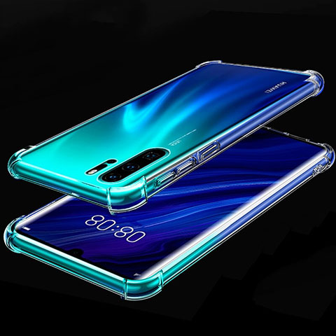 Silikon Schutzhülle Ultra Dünn Tasche Durchsichtig Transparent S03 für Huawei P30 Pro Klar