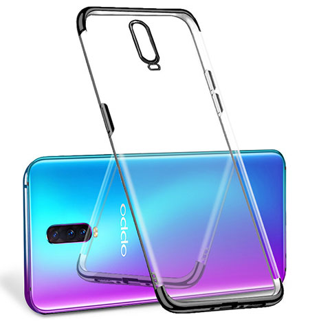 Silikon Schutzhülle Ultra Dünn Tasche Durchsichtig Transparent S06 für Oppo RX17 Pro Schwarz