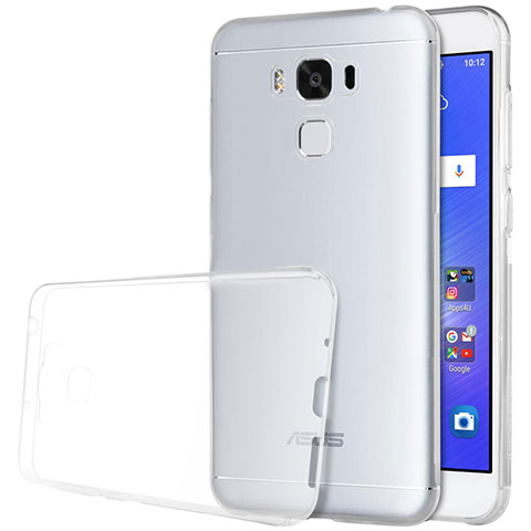 Silikon Schutzhülle Ultra Dünn Tasche Durchsichtig Transparent T02 für Asus Zenfone 3 Max Klar