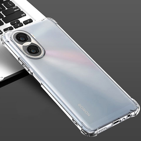 Silikon Schutzhülle Ultra Dünn Tasche Durchsichtig Transparent T02 für Huawei Honor X40i 5G Klar