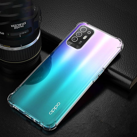 Silikon Schutzhülle Ultra Dünn Tasche Durchsichtig Transparent T02 für Oppo F19 Pro+ Plus 5G Klar