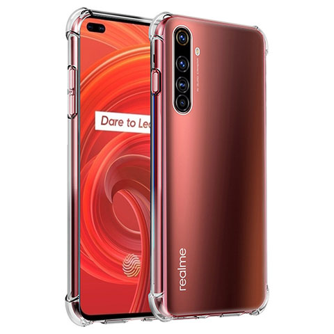 Silikon Schutzhülle Ultra Dünn Tasche Durchsichtig Transparent T02 für Realme X50 Pro 5G Klar