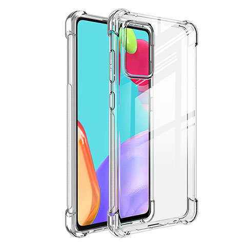 Silikon Schutzhülle Ultra Dünn Tasche Durchsichtig Transparent T02 für Samsung Galaxy A72 4G Klar