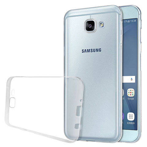 Silikon Schutzhülle Ultra Dünn Tasche Durchsichtig Transparent T02 für Samsung Galaxy A8 (2016) A8100 A810F Klar