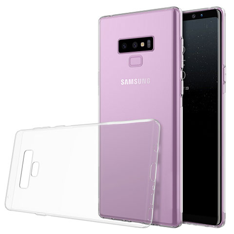 Silikon Schutzhülle Ultra Dünn Tasche Durchsichtig Transparent T02 für Samsung Galaxy Note 9 Klar