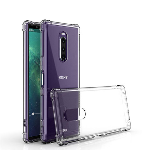 Silikon Schutzhülle Ultra Dünn Tasche Durchsichtig Transparent T02 für Sony Xperia XZ4 Klar