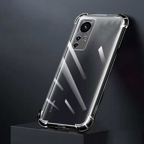 Silikon Schutzhülle Ultra Dünn Tasche Durchsichtig Transparent T02 für Xiaomi Mi 12 Pro 5G Klar